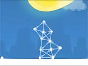 Impulse J4 Summer free online physics puzzle game screenshot showing a colorful tower built from connected orbs