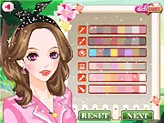 Under the Sunshine 1 free online dress-up game, summer fashion for girls Olivia and Emma, choosing clothes and makeup for hot weather