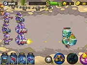 Elite Squad free zombie defense shooting game, play online, upgrade units, fight the undead on PlayArcadeHub