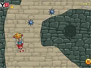 Play Balloon Hero game free online vertical escape spikes flames balloon pop
