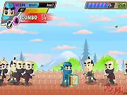 Ninja Kira action RPG online game character fighting enemies with sword
