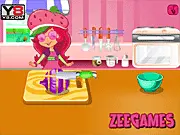 Strawberry Shortcake Soup Cooking free online game helping a character prepare ingredients