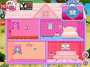 Messy Dollhouse Cleanup free online game helping a girl tidy a messy bathroom before time runs out