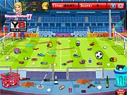 Play Stadium Cleanup Online – Free time management game involving tidying and cleaning a messy football stadium