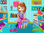 Sofia Back to School free online game, princess Sofia packing schoolbag and finding objects