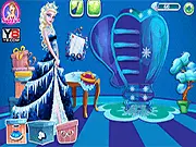 Elsa Closet Cleaning free game online, Frozen queen cleaning room and sorting clothes