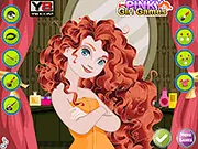 Play Princess Merida Spa Facial Makeover free online game for girls featuring a facial and fashion styling session.