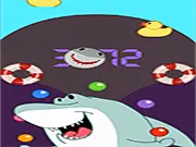 Play Crazy Shark Ball free online pinball arcade game with an aquatic theme and high-score gameplay.