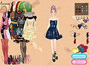 Gaga Loaded Dress-Up free online game featuring Lady Gaga in an elaborate fashion costume