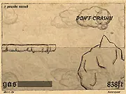 Gas and Air free online survival game character Dr. Winklebottom collecting gas in a frozen polar environment