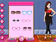 Fashion model showcasing a beautiful, custom-designed outfit and accessories in the free online game Dress Up Fun