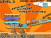 Super Mega Balance Party free online game. Stacking and balancing colored shapes in a physics puzzle.