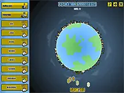 Screenshot of World of Bees idle clicker game interface showing a hive, various types of bees, and currency earnings, free online game