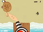 Ping Pong Survival free online skill game table tennis pirate training