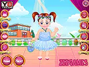 Emma First Day of School free online game screenshot, girl choosing dress and packing backpack, dress up game