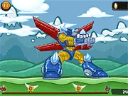 The little critter being launched from a cannon in the online arcade game Kick the Critter, flying toward Noah's Ark