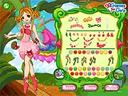 Fairy Party Dress Design free game screenshot, beautiful fairy getting makeup and new dress, fashion design game