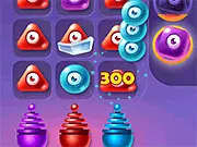 Play Jolly Swipe puzzle shooter game free online. Shoot little colored monsters to feed the big monster at PlayArcadeHub.