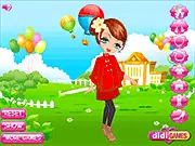 Playing Miss Kiss Dressup free online fashion game, styling a cute young girl for her romantic date with her boyfriend