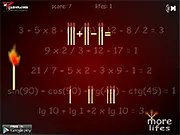 Play Three Matches free online brain teaser game. Test your thinking speed against the burning match timer at PlayArcadeHub.