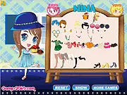 Game screenshot of the Three Picnic Cuties, Nina, Emma, and Yoyo, dressed in cute summer outfits next to a full picnic basket. Play the free online dress up game.