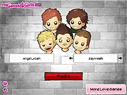 One Direction Love Tester game online, test compatibility with 1D members for free