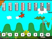 Number Parachutes educational math game for children aged 3-7 free online