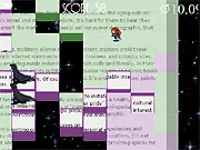Gotta Go Fast! Online game screenshot, fast pixel runner game, character running and jumping over holes, speed-run platformer