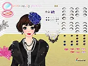 Party Girl Makeover Edition online game screenshot, girl getting her makeup done, free online beauty and styling game