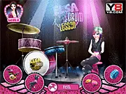 Elsa Drum Concert Online makeover and music game with Elsa playing drums screenshot