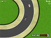 Supercar Challenge free racing game online, a fast red sports car driving on a track against four competitors on PlayArcadeHub