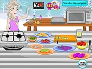 Elsa Winter Roasted Vegetable Salad free online cooking game step-by-step guide