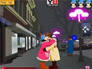 Play Winter Season Kissing free online game, help couple kiss without being caught, romantic holiday stealth game on PlayArcadeHub