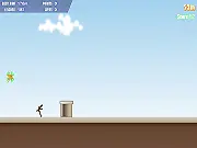 Screenshot of Roof Dash, an intense parkour running game across city rooftops