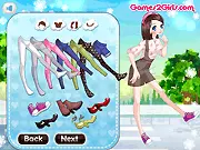Play Sweet Talk online dress up game for free on PlayArcadeHub, featuring Naomi and Eva selecting clothes and makeup.