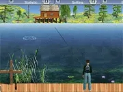 Lake Fishing: Green Lagoon free online relaxing fishing simulator game