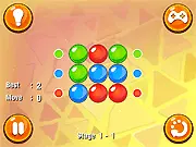Marblelicious Online Free Logic Puzzle Game, Rotating Marbles to Match Colored Dots, Spatial Reasoning Challenge