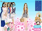 Flowers Picnic free online dress up game nature fashion flower hat PlayArcadeHub