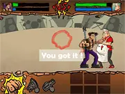 School Of Rock fighting game screenshot, player character fighting goons, online action beat 'em up game