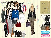 Italian Warm Winter dress up free game online European fashion style trench coats