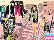 HipHop Korean dress up free game online K-Pop fashion style street wear