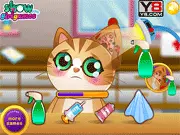 Play Doctor Care Cat Ear free online pet care and vet simulation game for kids