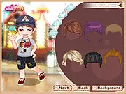 Happy School Excursion free online dress up game screenshot showing Mary and Jack ready for their summer school trip