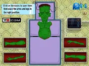 Play Doctor Frankenstein free online game, build a terrifying monster from body parts and organs