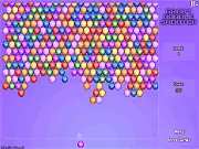Great Bubble Shooter free online game screenshot, showing a cannon aiming at colorful bubbles.