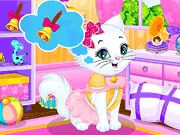 Kitty SPA Makeover free online game, royal cat grooming and styling on PlayArcadeHub