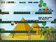 Screenshot of the Turtle Walks online game showing the turtle hero walking towards the exit door, with the player manipulating the land with the mouse
