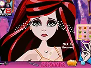 Draculaura Facial Treatment game showing the Monster High character receiving treatment for minor facial injuries