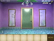 Crystal Swan Room Escape game key art, screenshot of a beautiful room with a crystal swan puzzle, free online hidden object game
