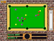 Explopool free online physics puzzle game using explosives to clear a pool table